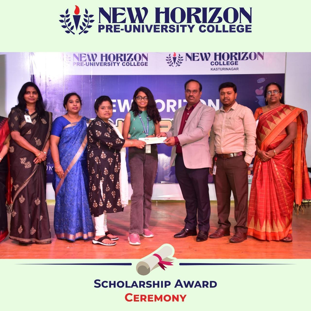 Scholarship Award Ceremony at New Horizon Pre-University College