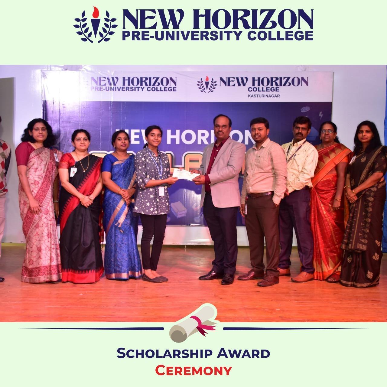 Scholarship Award Ceremony at New Horizon Pre-University College